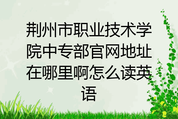 荆州市职业技术学院中专部官网地址在哪里啊怎么读英语