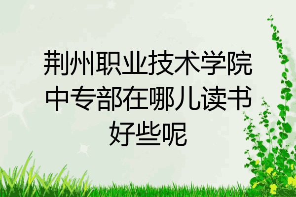 荆州职业技术学院中专部在哪儿读书好些呢
