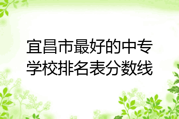 宜昌市最好的中专学校排名表分数线