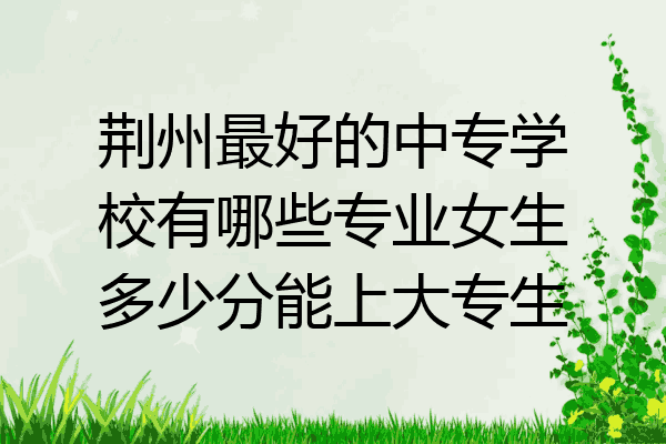 荆州最好的中专学校有哪些专业女生多少分能上大专生