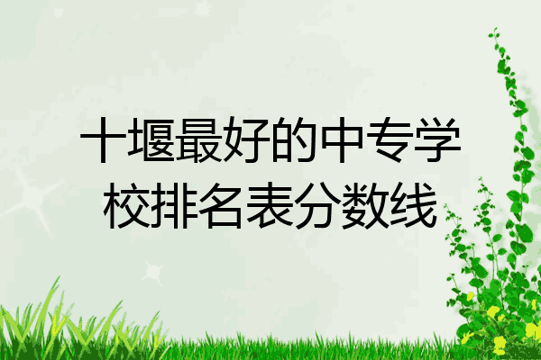 十堰最好的中专学校排名表分数线