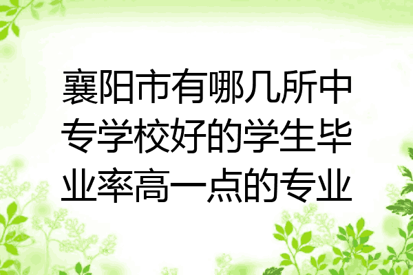 襄阳市有哪几所中专学校好的学生毕业率高一点的专业