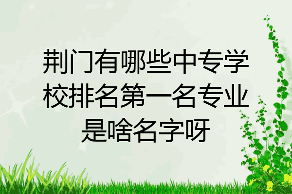 荆门有哪些中专学校排名第一名专业是啥名字呀