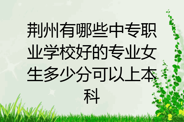 荆州有哪些中专职业学校好的专业女生多少分可以上本科