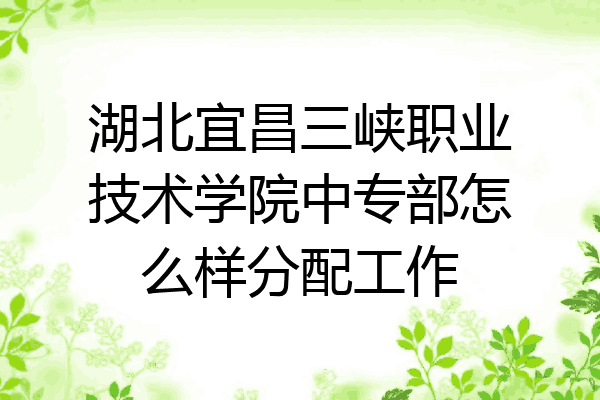 湖北宜昌三峡职业技术学院中专部怎么样分配工作