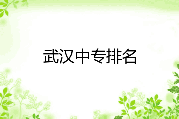 武汉中专排名