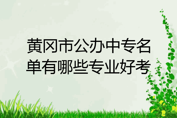 黄冈市公办中专名单有哪些专业好考