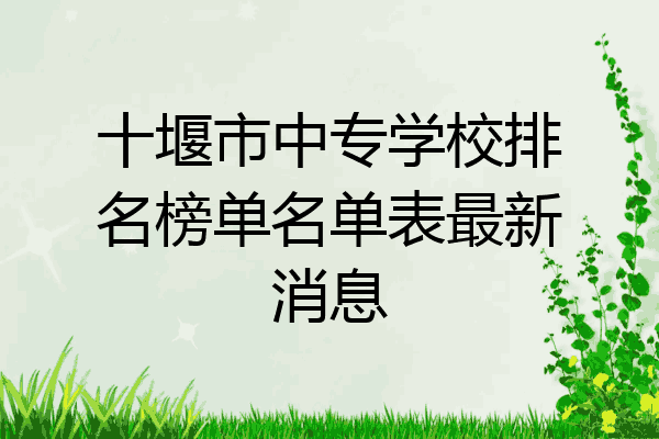 十堰市中专学校排名榜单名单表最新消息
