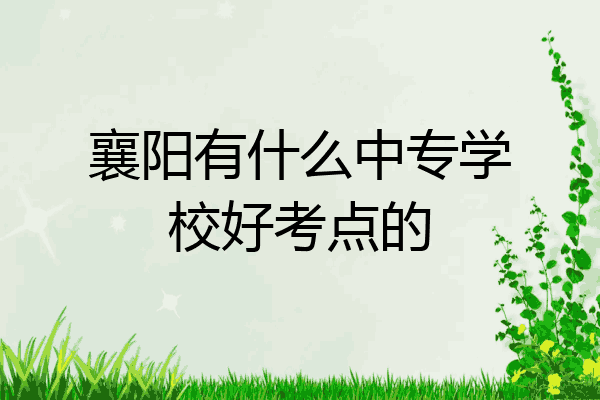 襄阳有什么中专学校好考点的