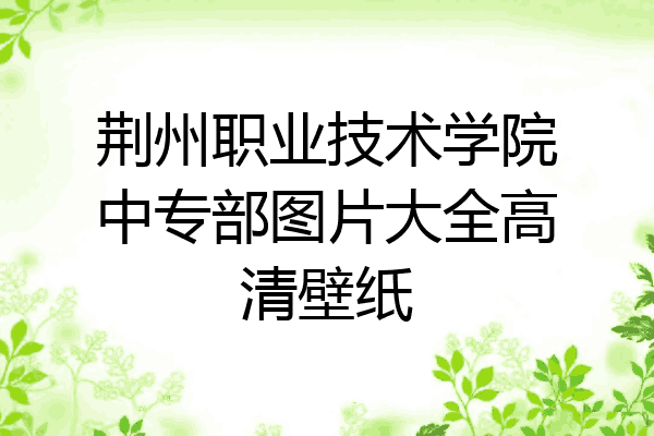 荆州职业技术学院中专部图片大全高清壁纸