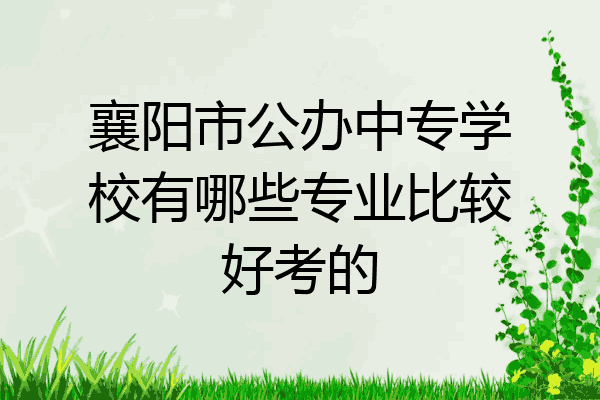 襄阳市公办中专学校有哪些专业比较好考的