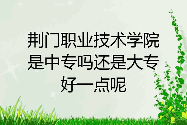荆门职业技术学院是中专吗还是大专好一点呢