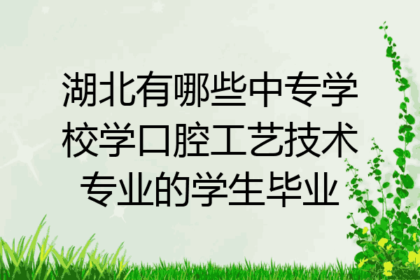 湖北有哪些中专学校学口腔工艺技术专业的学生毕业