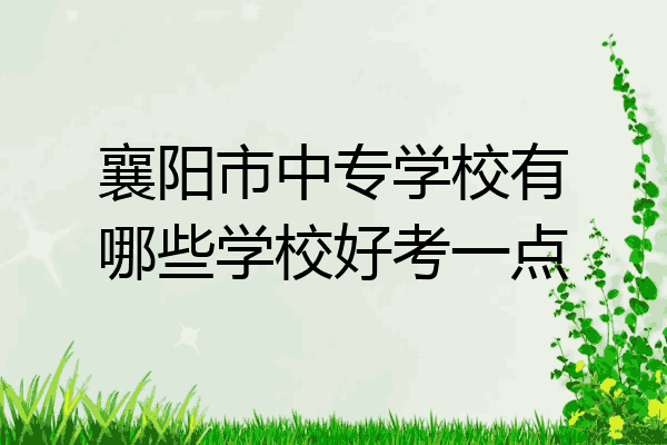 襄阳市中专学校有哪些学校好考一点