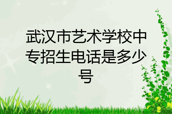 武汉市艺术学校中专招生电话是多少号