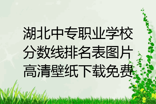 湖北中专职业学校分数线排名表图片高清壁纸下载免费
