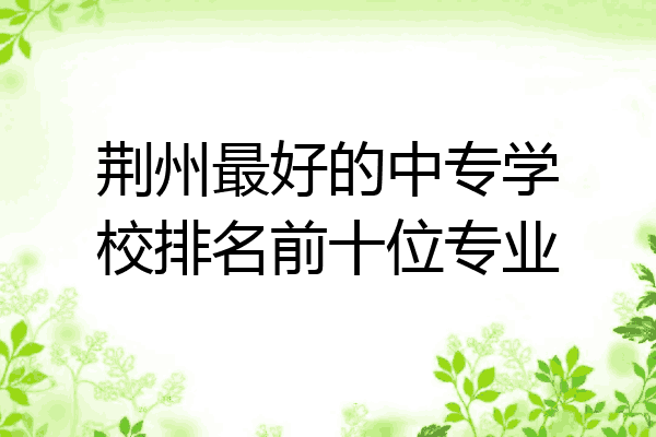 荆州最好的中专学校排名前十位专业