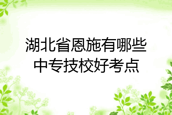 湖北省恩施有哪些中专技校好考点