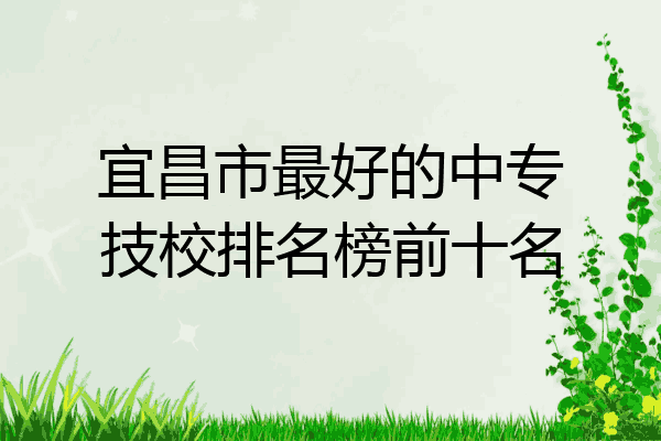 宜昌市最好的中专技校排名榜前十名
