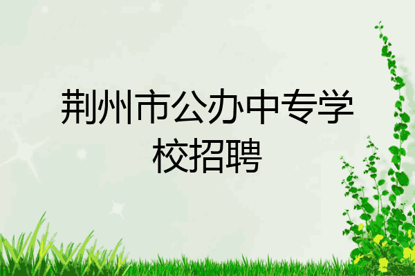 荆州市公办中专学校招聘