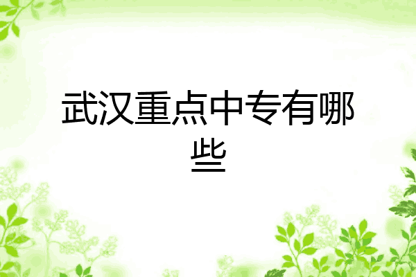 武汉重点中专有哪些