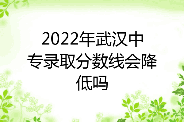 2022年武汉中专录取分数线会降低吗