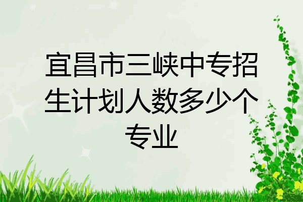 宜昌市三峡中专招生计划人数多少个专业