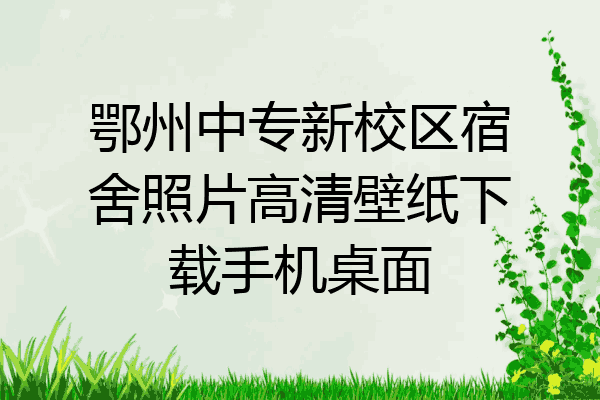 鄂州中专新校区宿舍照片高清壁纸下载手机桌面
