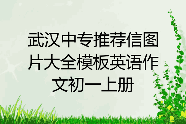 武汉中专推荐信图片大全模板英语作文初一上册