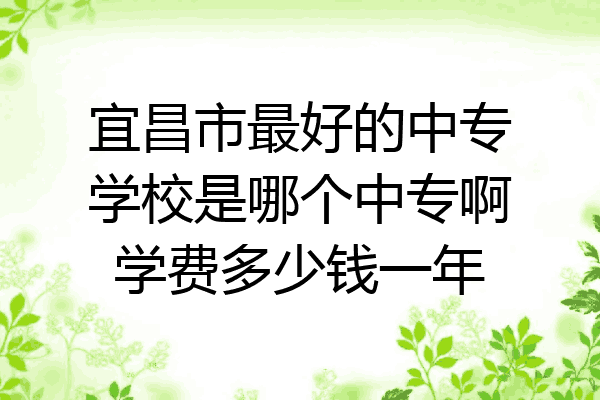 宜昌市最好的中专学校是哪个中专啊学费多少钱一年
