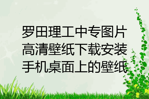 罗田理工中专图片高清壁纸下载安装手机桌面上的壁纸