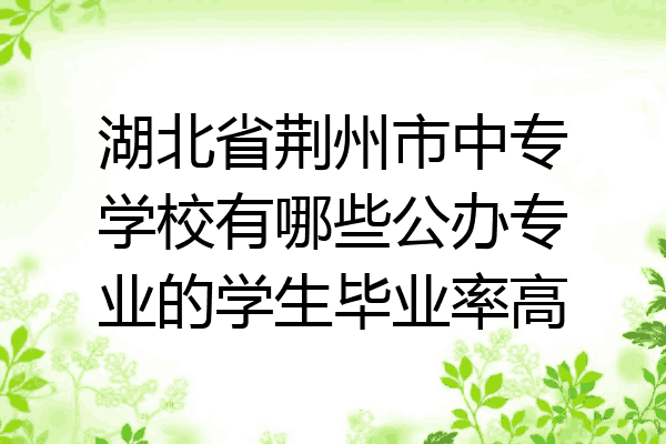 湖北省荆州市中专学校有哪些公办专业的学生毕业率高