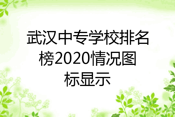 武汉中专学校排名榜2020情况图标显示
