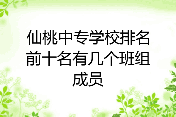 仙桃中专学校排名前十名有几个班组成员