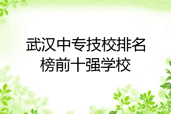 武汉中专技校排名榜前十强学校