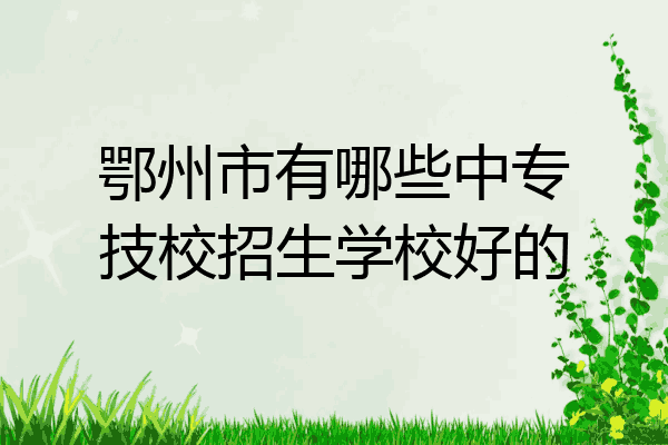 鄂州市有哪些中专技校招生学校好的