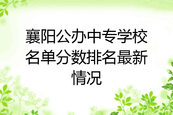 襄阳公办中专学校名单分数排名最新情况