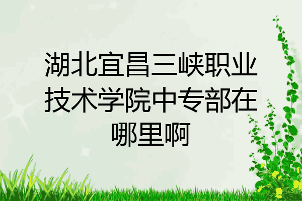湖北宜昌三峡职业技术学院中专部在哪里啊