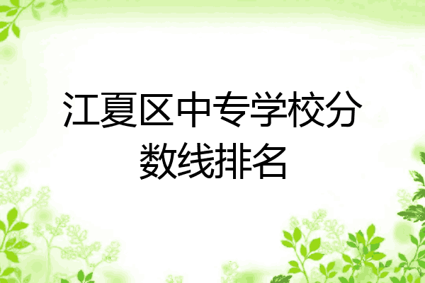 江夏区中专学校分数线排名