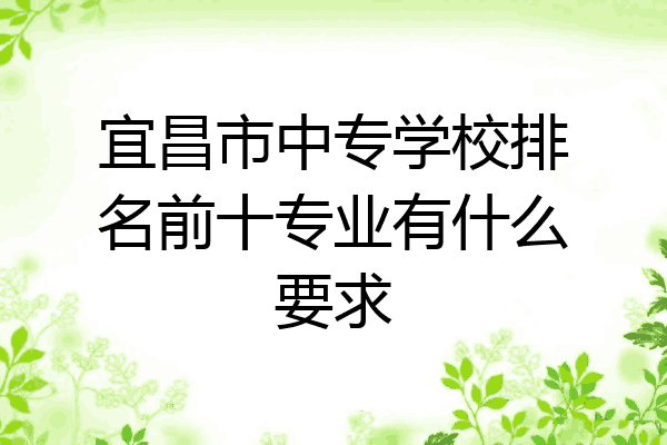 宜昌市中专学校排名前十专业有什么要求