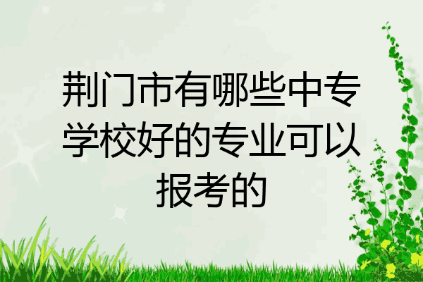 荆门市有哪些中专学校好的专业可以报考的
