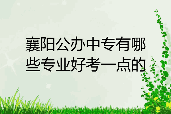 襄阳公办中专有哪些专业好考一点的