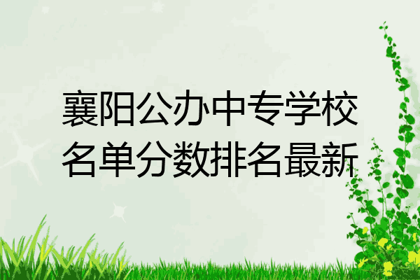 襄阳公办中专学校名单分数排名最新