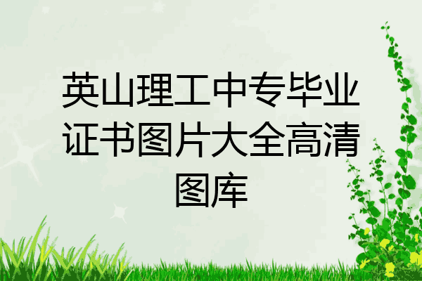 英山理工中专毕业证书图片大全高清图库