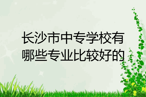 长沙市中专学校有哪些专业比较好的