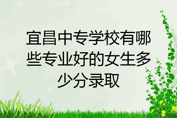 宜昌中专学校有哪些专业好的女生多少分录取