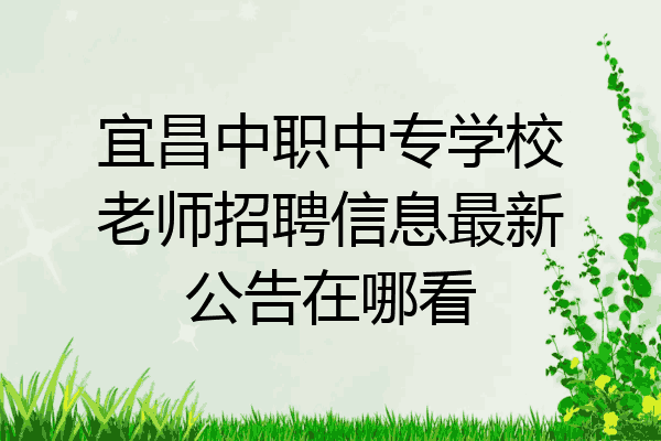 宜昌中职中专学校老师招聘信息最新公告在哪看