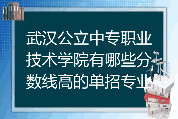 武汉公立中专职业技术学院有哪些分数线高的单招专业