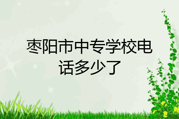 枣阳市中专学校电话多少了