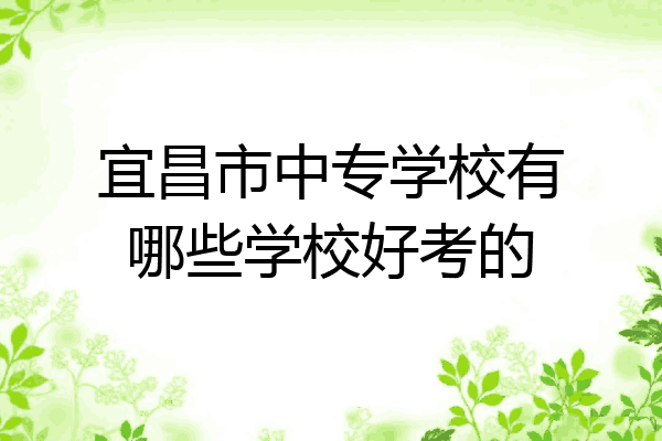 宜昌市中专学校有哪些学校好考的